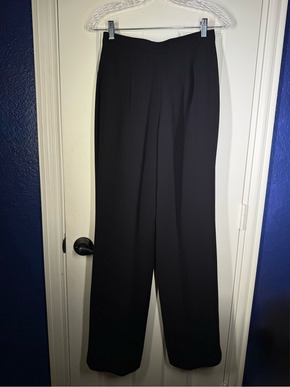 Rare Find- Roberto Quaglia black pleated 100% silk trousers US 26 Orig. $1,650.